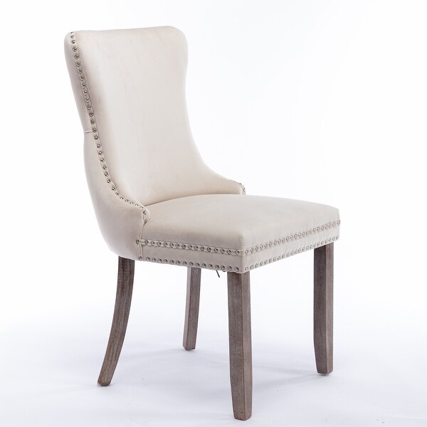 Upholstered Wing-Back Dining Chair