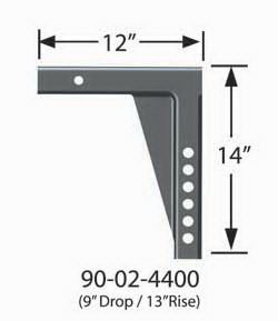 Equal I Zer 90 02 4400 9'Drop X 13'Rise X12'Shnk