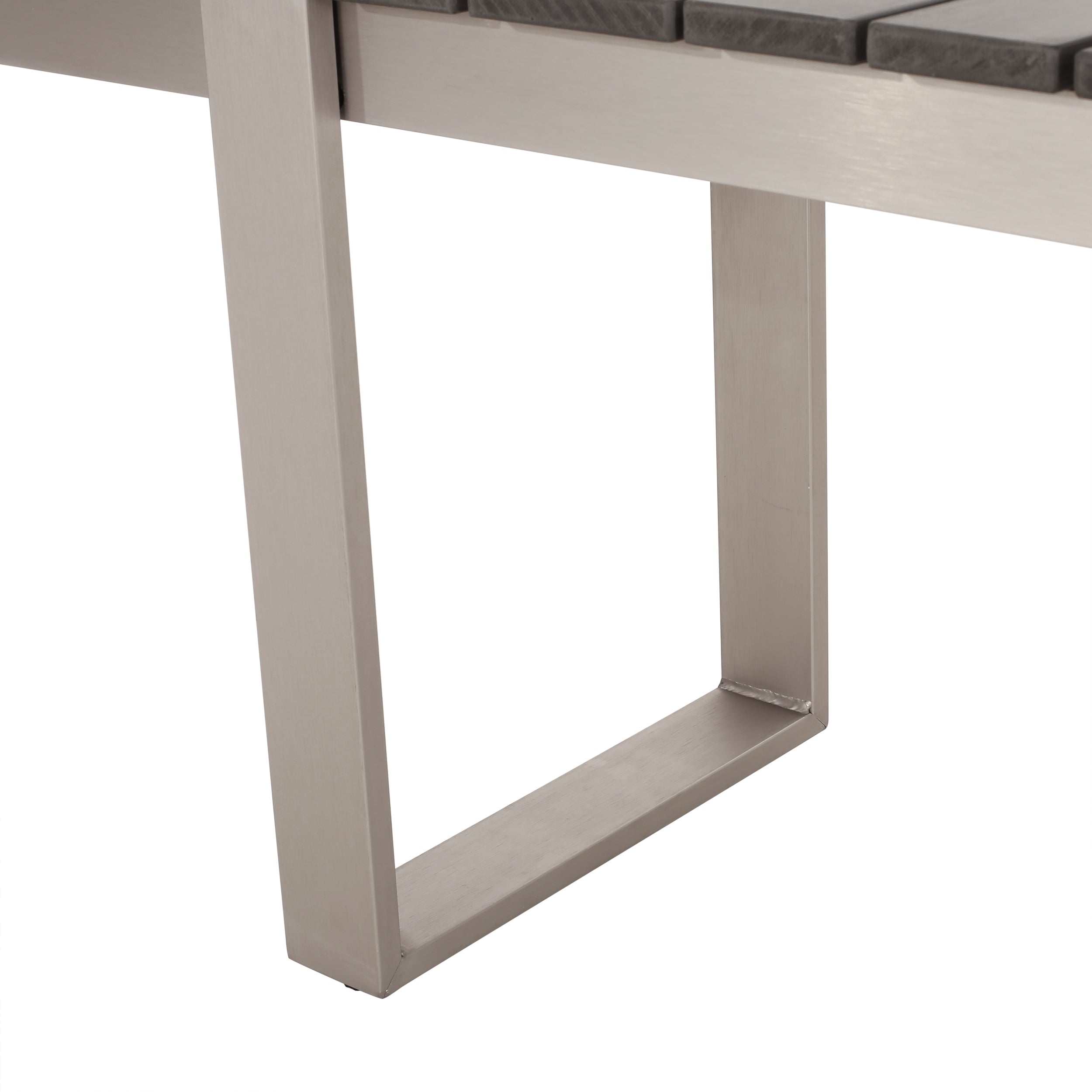 Mora Outdoor Aluminum Dining Bench