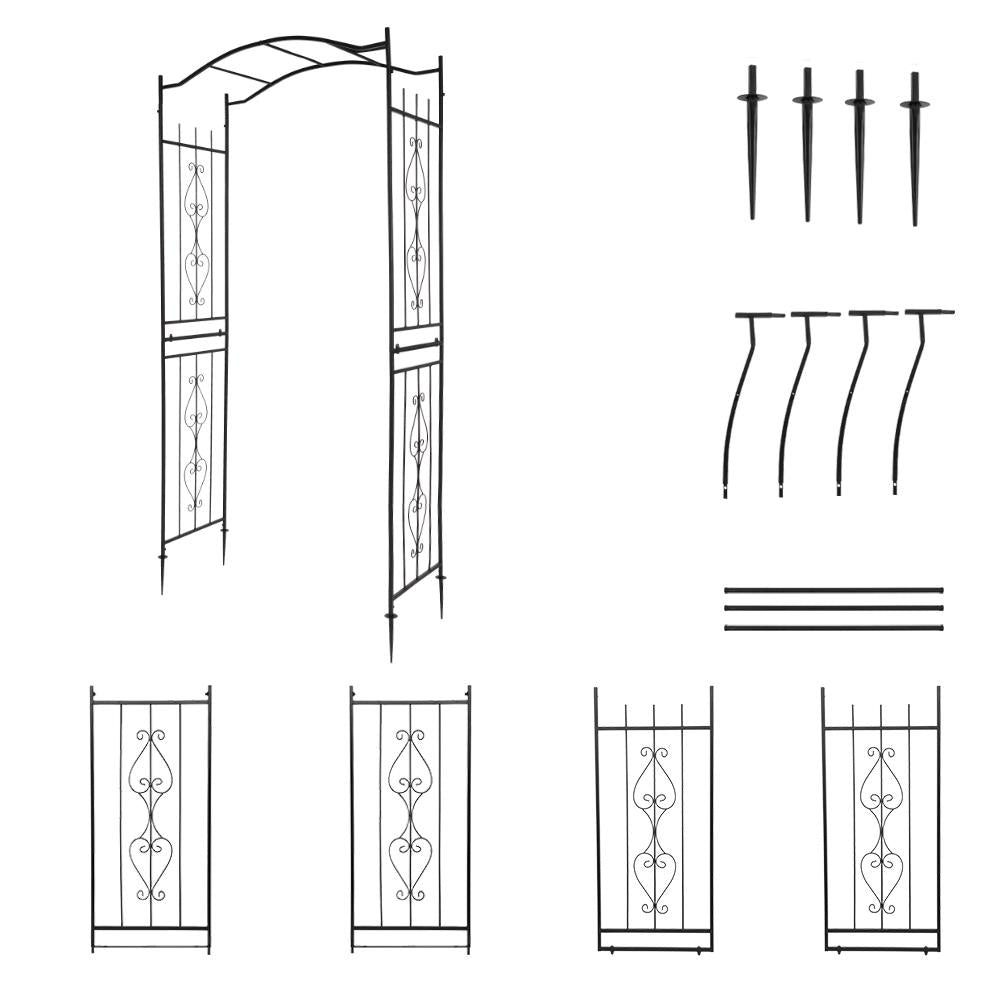 Ktaxon 7.5 Ft Garden Arbor Archway Metal Arch for Wedding Party Garden