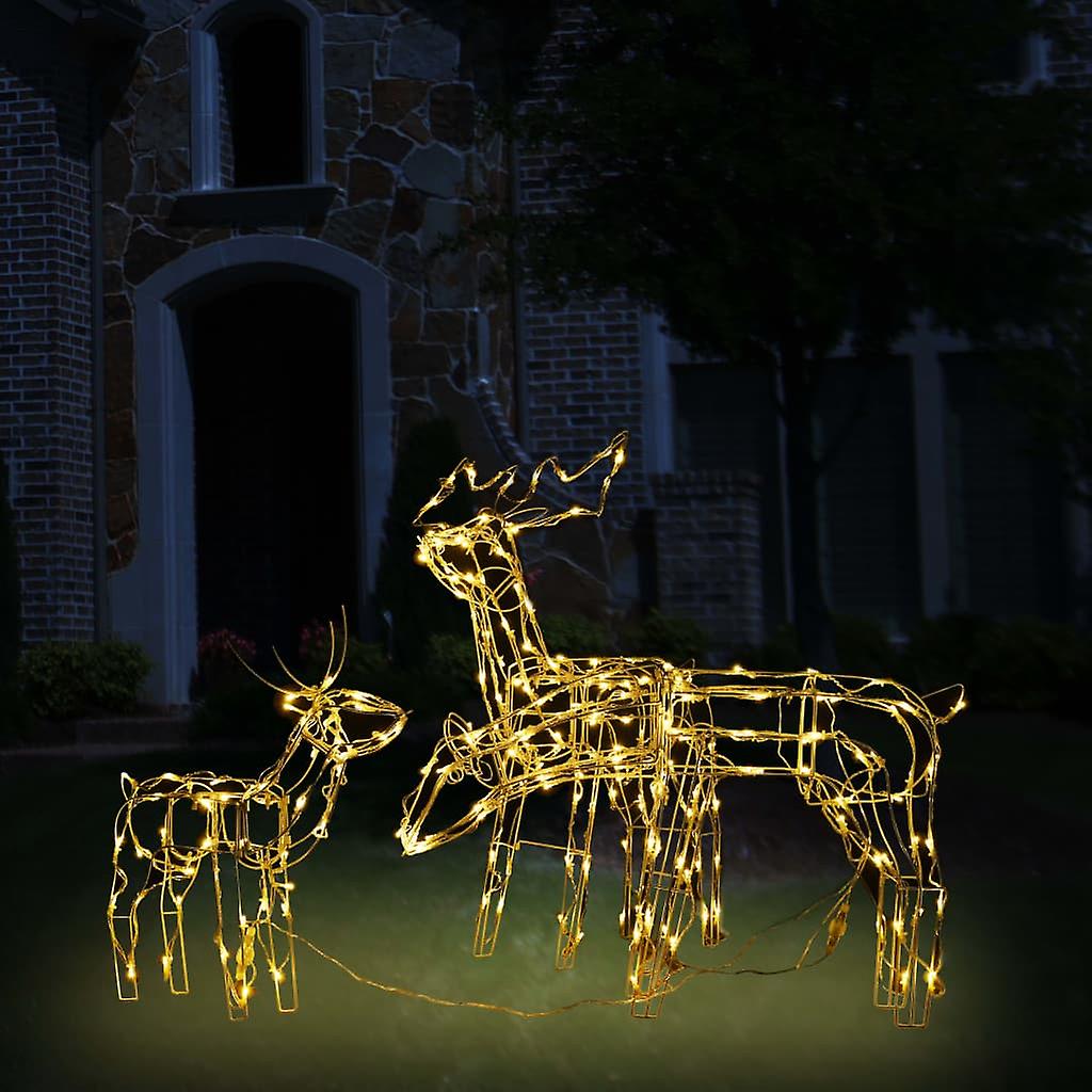 Vidaxl 3 Piece Christmas Light Display Reindeers 229 Leds