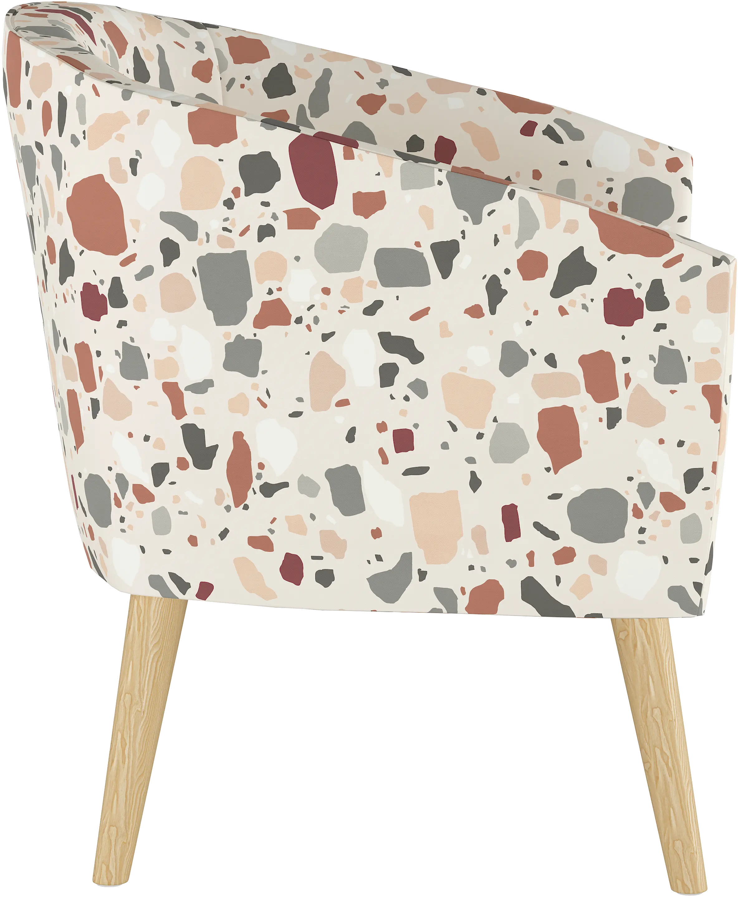 Deco Terrazzo Rust Accent Chair - Skyline Furniture