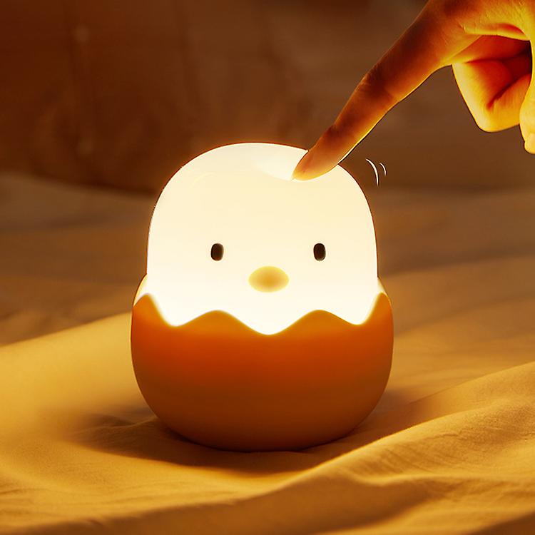 Led Kids Bedroom Chick Night Light Silicone Touch Usb Sensing Light