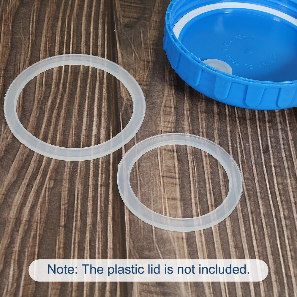 30Pcs 70mm Regular   86mm Wide Mouth Silicone Sealing Ring Set for Lid   Translucent