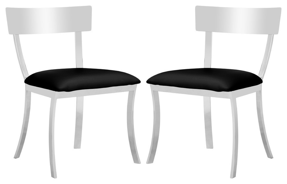 Abby 19  x27 x27Side Chairs  Set of 2   Contemporary   Dining Chairs   by Safavieh  Houzz