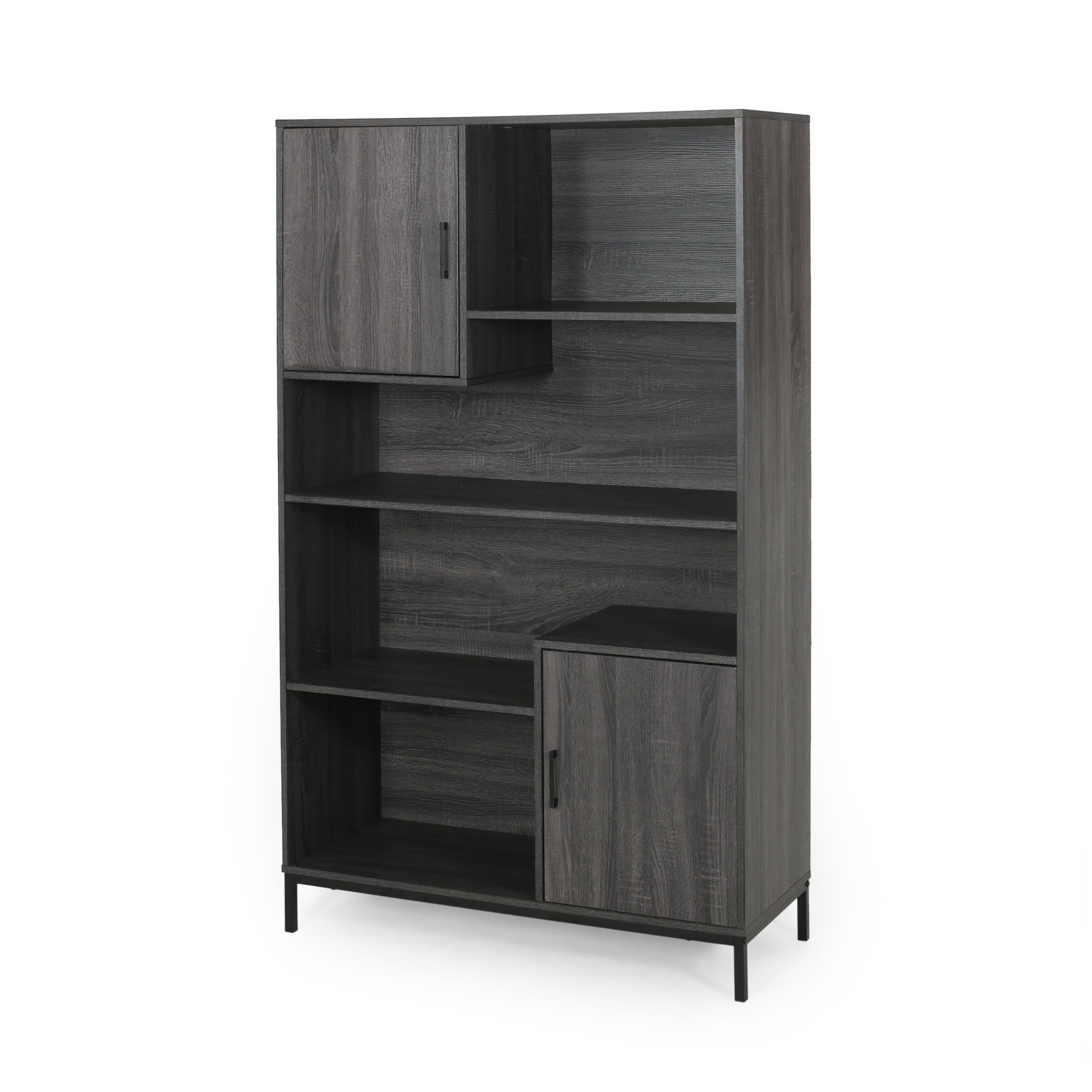 Joaquin Bookcase With Storage Cabinet