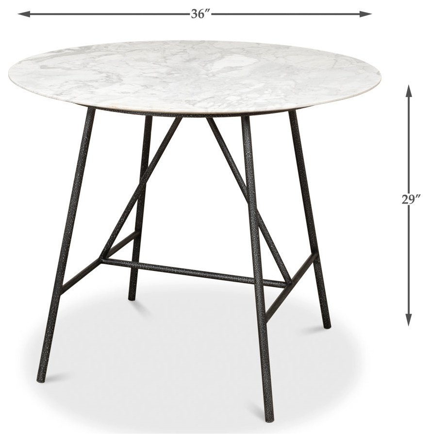 Portofino Round Cafe Bistro Table   Transitional   Coffee Tables   by Sideboards and Things  Houzz