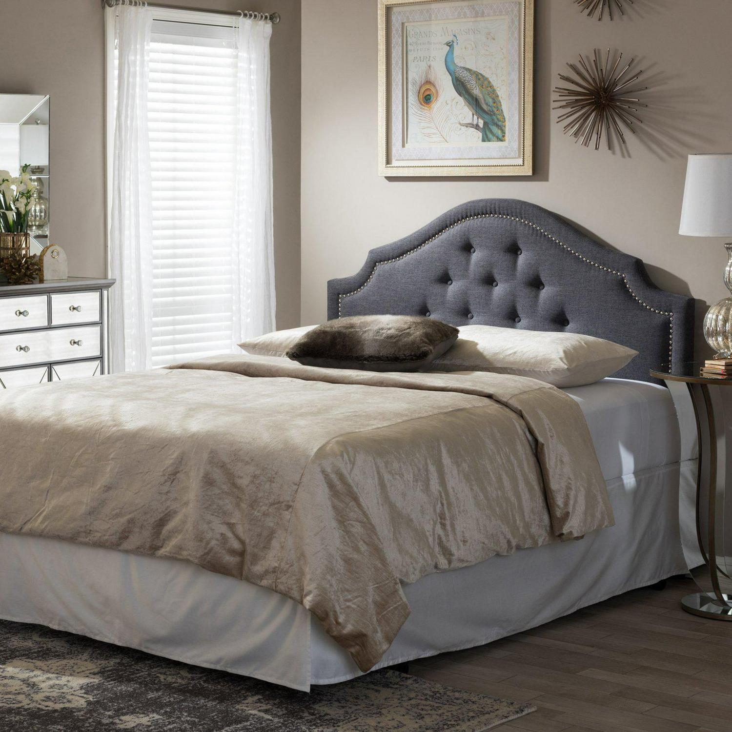 Baxton Studio Cora Fabric Upholstered Headboard  Crowdfused