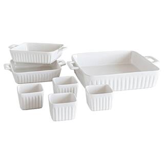 Over and Back 7 pc Square White Porcelain Baking Set (set of 7) 934690