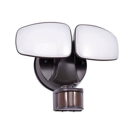 Euri Lighting 150-Watt Equivalent 3000 Lumens 102-Degree Bronze Motion Sensing Dusk to Dawn Integrated LED Flood Light (1-Pack) ESFL-35W110