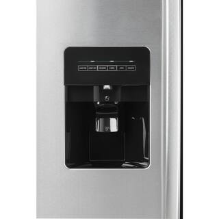 Amana 24.6 cu. ft. Side by Side Refrigerator with Dual Pad External Ice and Water Dispenser in Stainless Steel ASI2575GRS