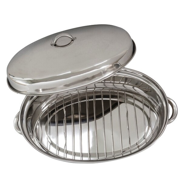 2 Piece Stainless Steel Roasting Set