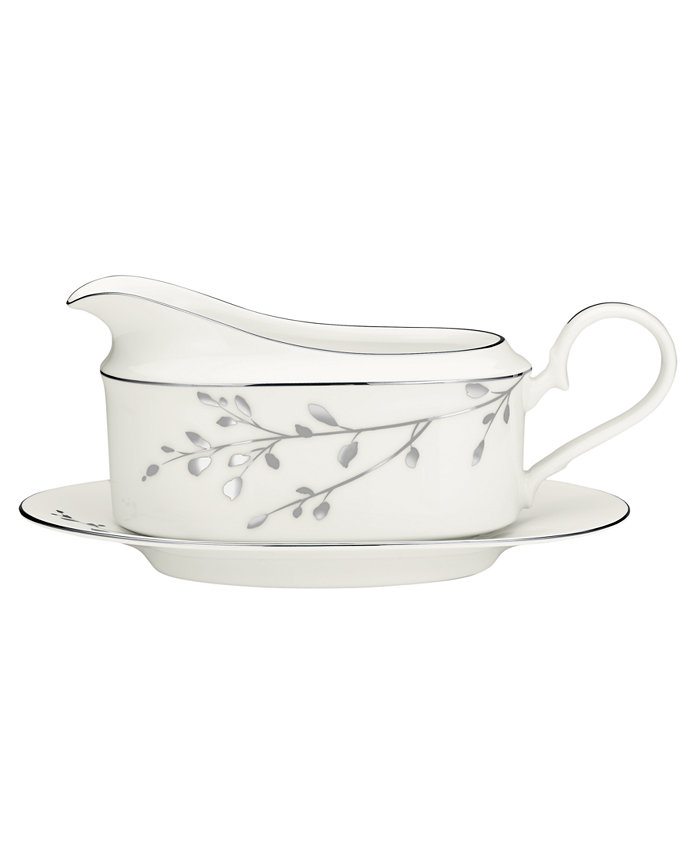 Noritake Serveware Birchwood Gravy Boat with Tray