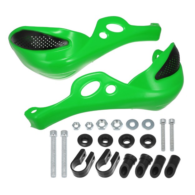 Unique Bargains Universal Motorcycle Handlebars Green 1 Pair