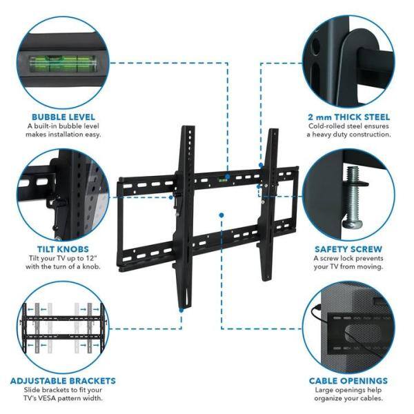 mount-it! Tilting TV Wall Mount for Screens up to 100 in. MI-1121L