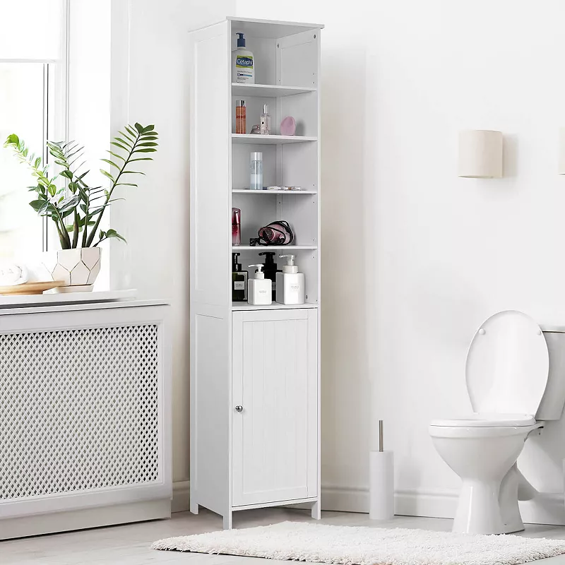 72 Inches Free Standing Tall Floor Bathroom Storage Cabinet