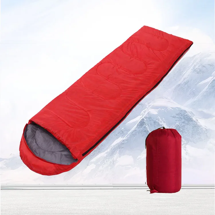 Camping Hiking Travel Waterproof Polyester Cloth Portable Folding 4 Seasons Winter Sleeping Bag