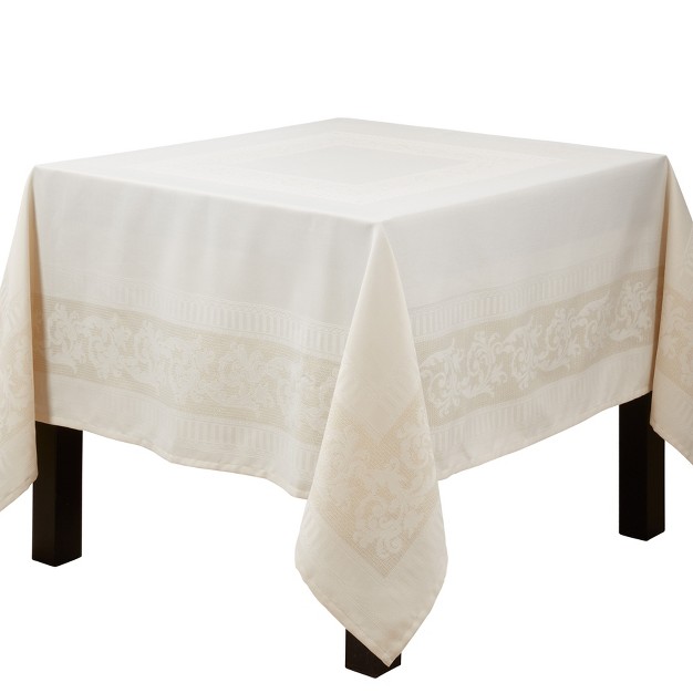 Saro Lifestyle Charming Jacquard Floral Tablecloth