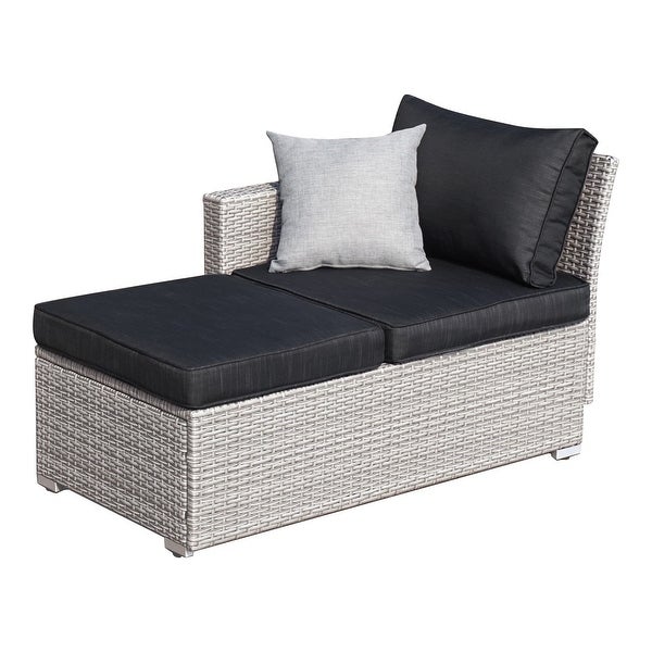 3-piece Patio Furniture Sets Resin Wicker Outdoor Sectional Sofa Chat Set - Overstock - 31721010