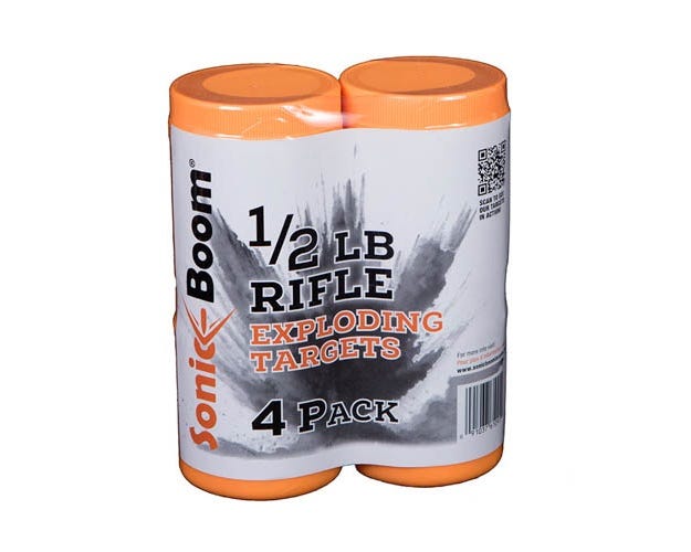 Sonic Boom  1/2lb Exploding Rifle Target - 4 Pack SBTHP