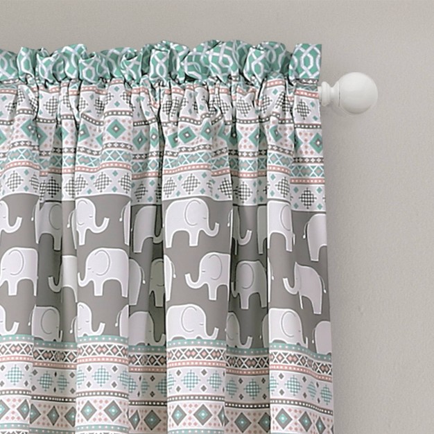 Elephant Striped Window Curtain Panels Lush D cor