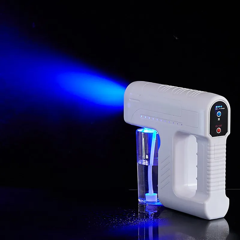 Nano Spray Gun Wireless Blue Ray Nano Disinfection Spray Gun Alcohol Disinfection Steam Spray Gun Nano Atomizer Sprayer