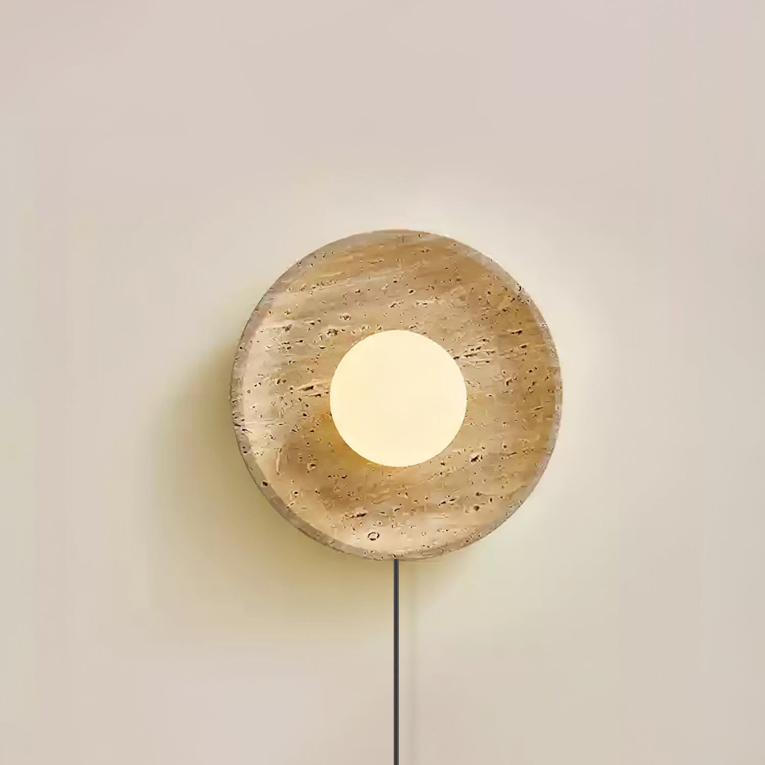 Stone Eclipse Plug-in Wall Light