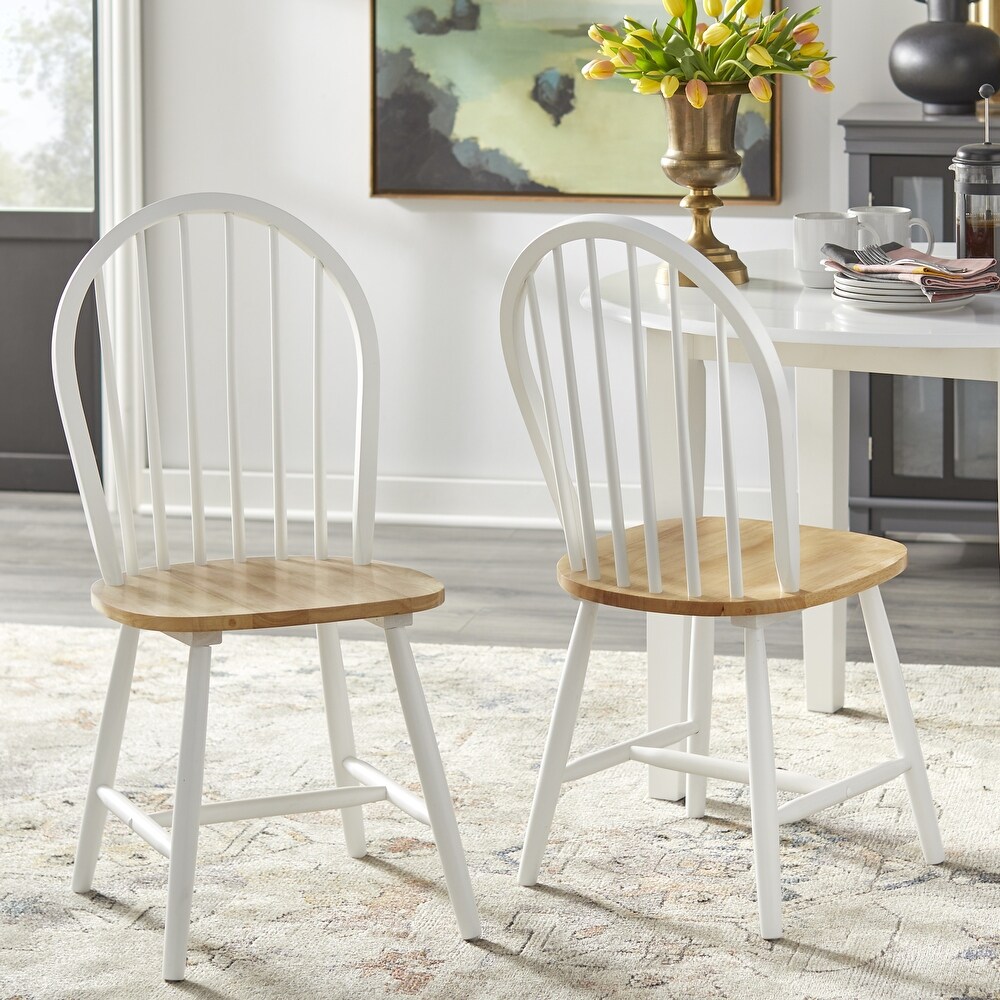 Simple Living Franklin Solid Wood Spindle Dining Chair (Set of 2)