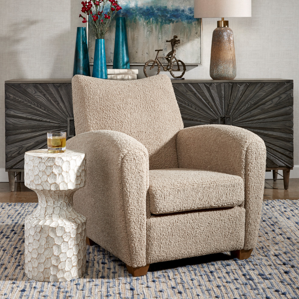 Uttermost Teddy Latte Accent Chair   Modern   Armchairs And Accent Chairs   by Zin Home  Houzz