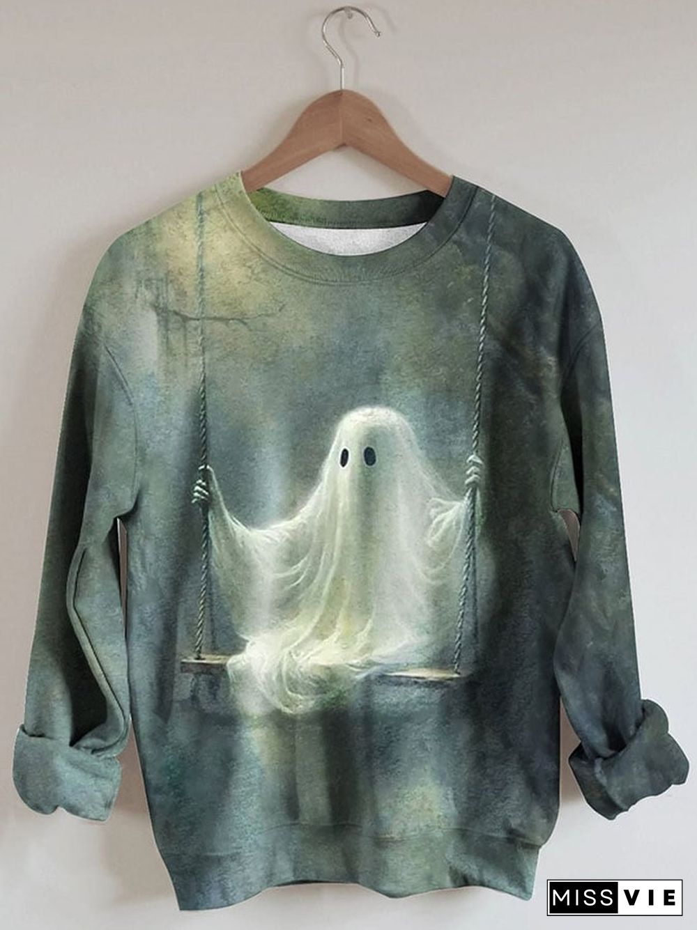 Ghost Ladies Print Sweatshirt