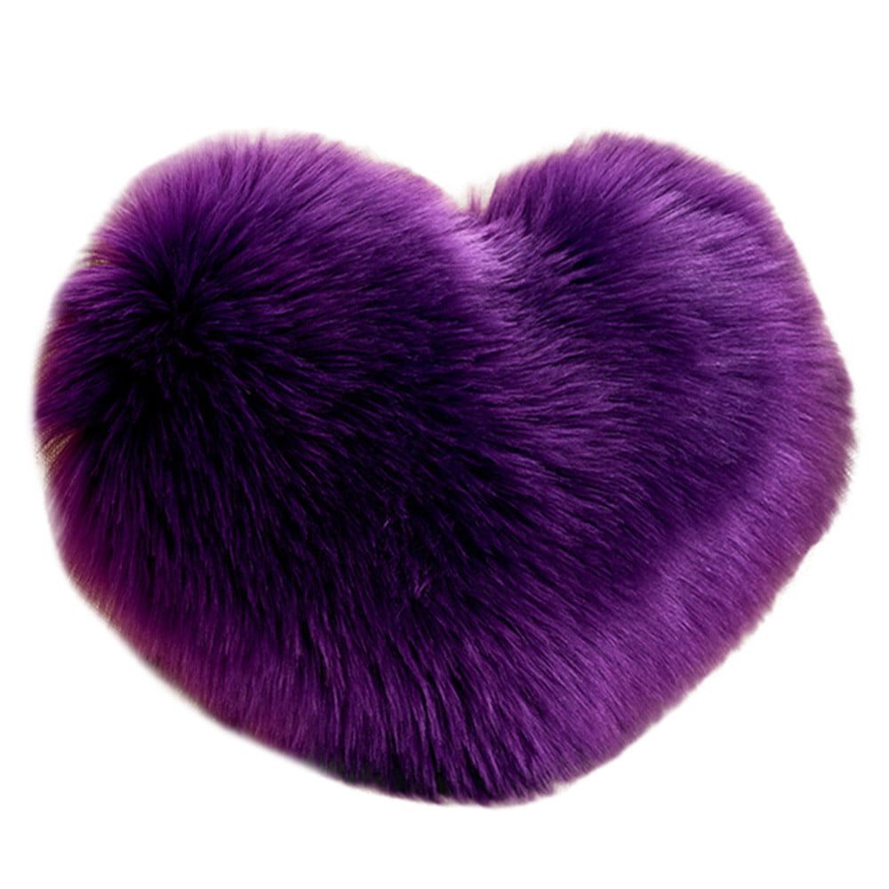 Heart Shaped Throw Pillow Cushion Plush Pillows Gift Home Sofa Decoration