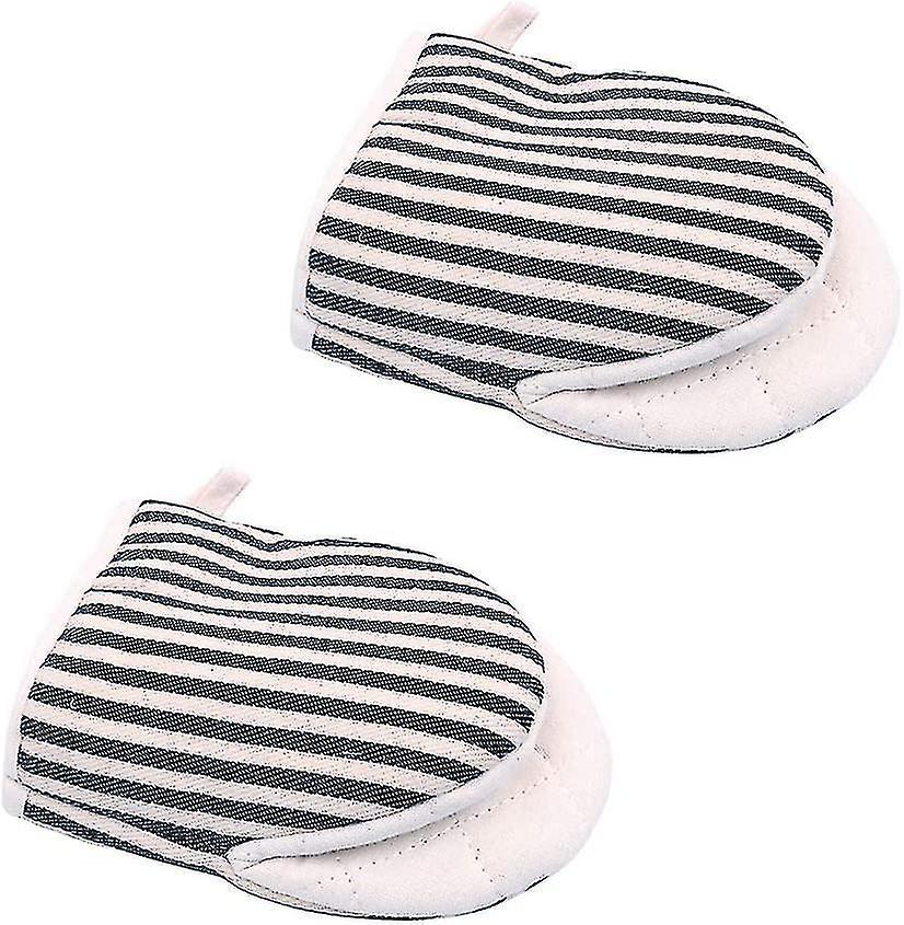 1 Pair Mini Oven Mitts Microwave Mitts Pot Holder Extreme Heat Resistant Cotton