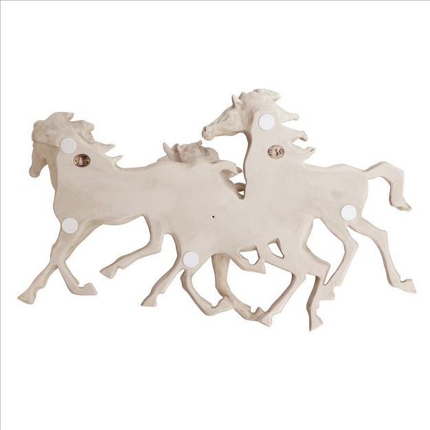 Design Toscano Los Tres Caballos Del Castillo Alomar Wall Sculpture