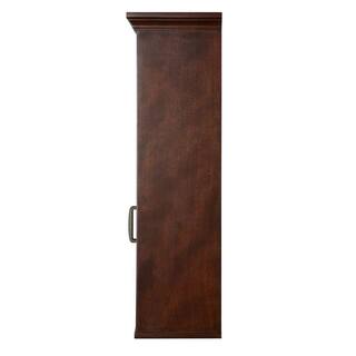 Home Decorators Collection Ashburn 23-12 in. W Bathroom Storage Wall Cabinet in Mahogany ASGW2327