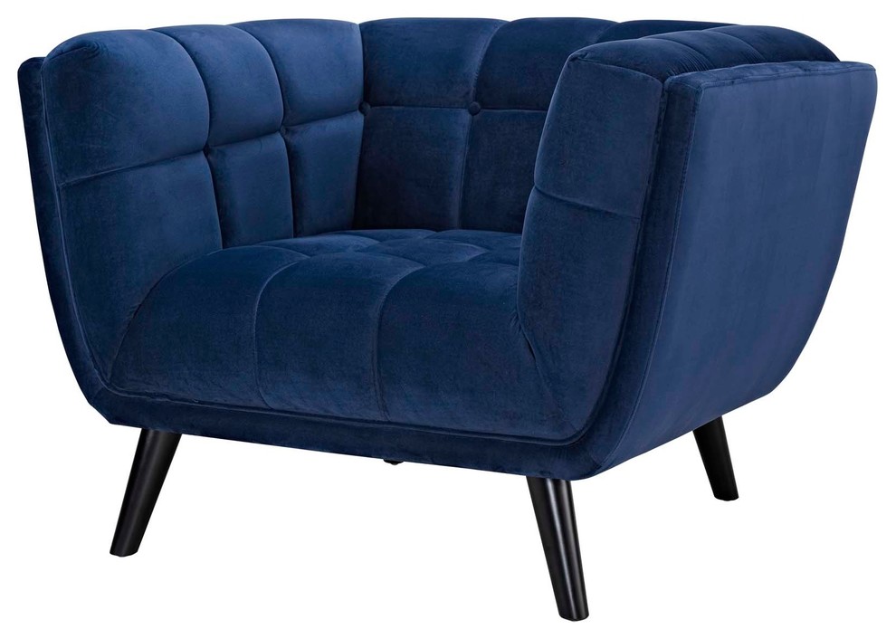 Modern Armchair and Lovesea and Sofa Set  Velvet Fabric   Midcentury   Living Room Furniture Sets   by House Bound  Houzz