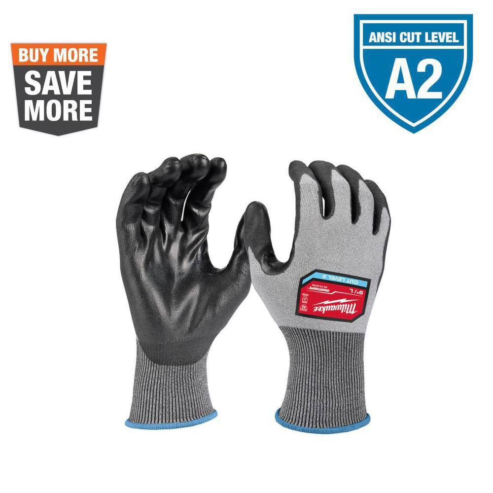 MW X-Large High Dexterity Cut 2 Resistant Polyurethane Dipped Work Gloves 48-73-8723