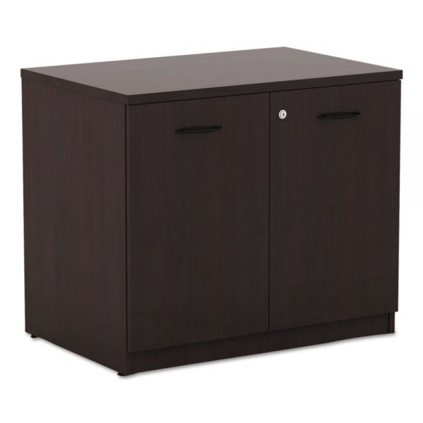 Alera Valencia Series Storage Cabinet， 34.13w x 22.78d x 29.5h， Mahogany