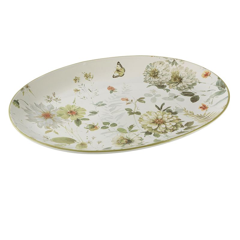 Certified International Green Fields Oval Platter