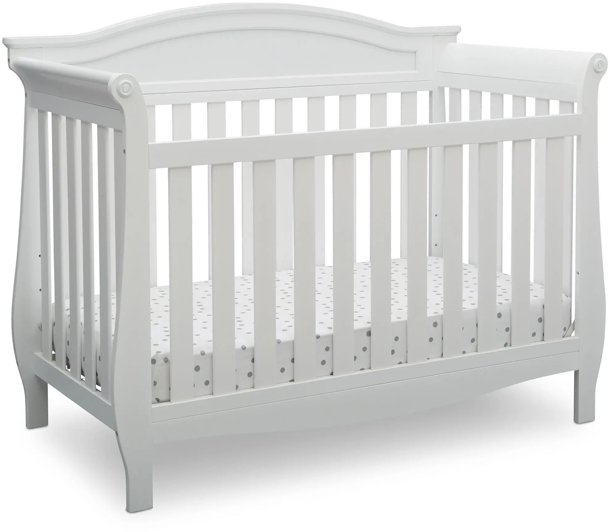 Lancaster White 4-in-1 Convertible Crib