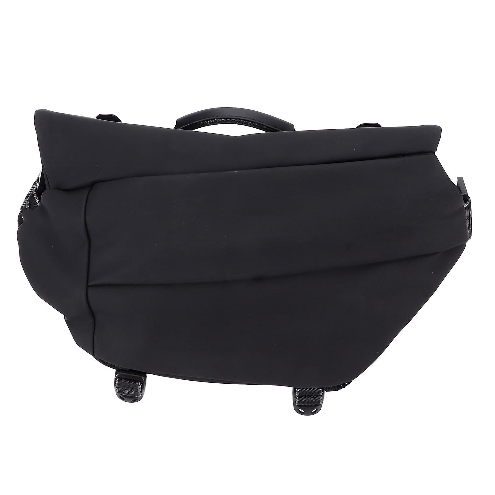 Messenger Bag Black Men's Office Trendy Messenger Bag Outdoor Leisure Tooling Bag