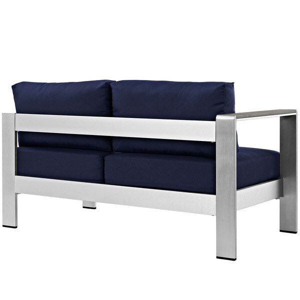 Beach Aluminum Outdoor Patio LeftArm Loveseat