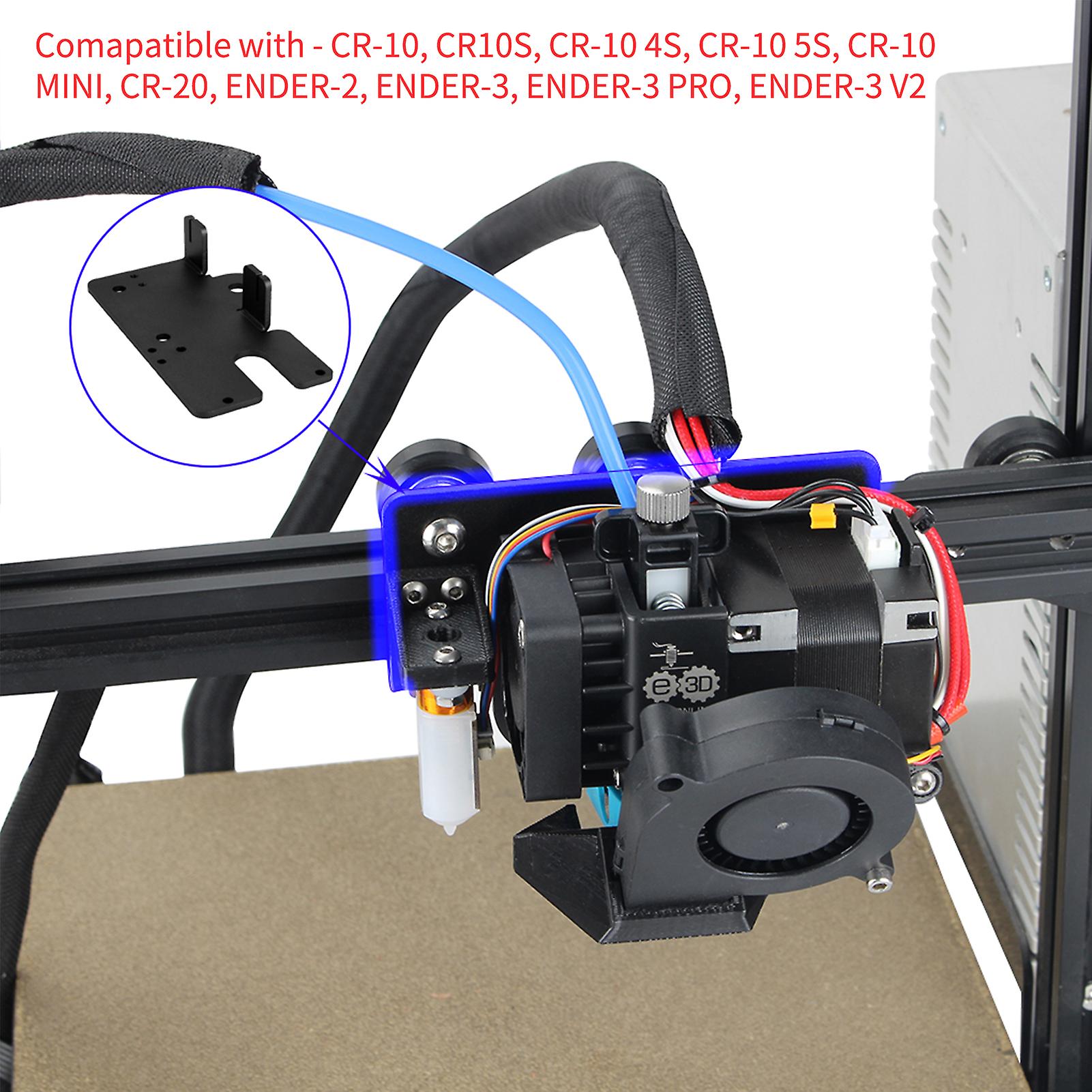 3d Printer Extruder Plate Kit Compatible With Hemera All Metal Aluminum Alloy Direct Drive Extruder Support  Plate Upgrade Parts For Ender-3/v2/3s/3pr