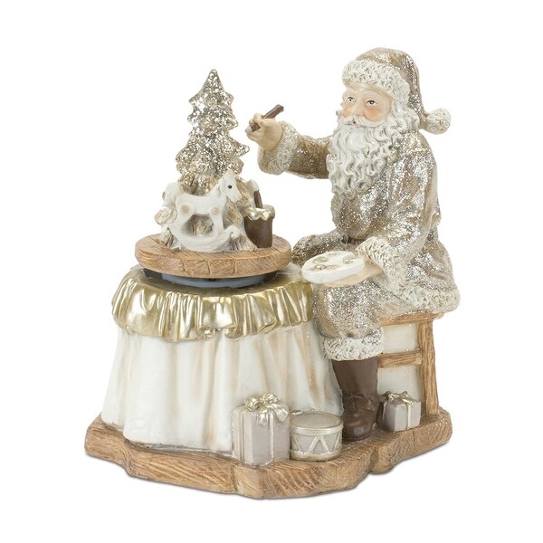 Santa with Paint Brush (Set of 2)