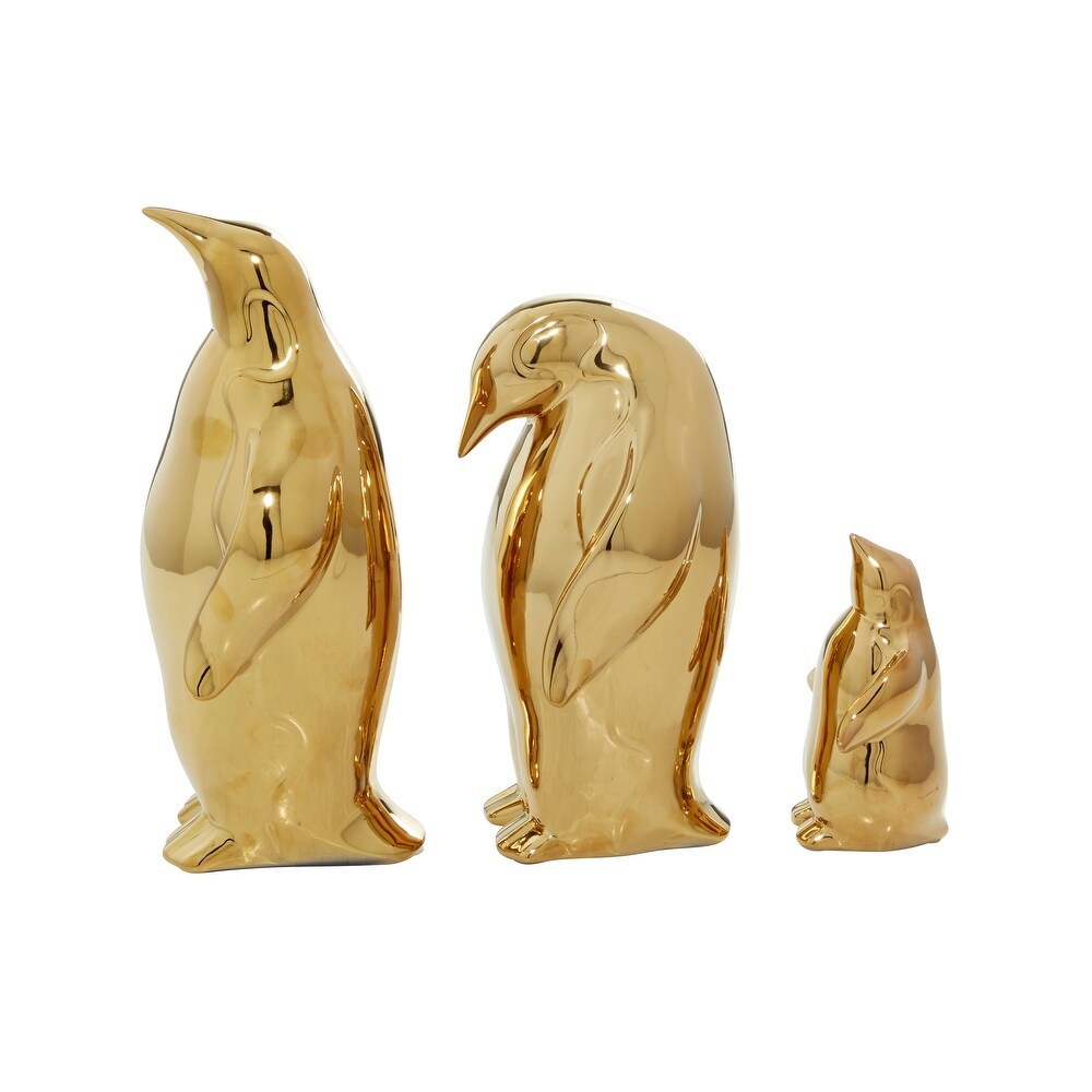 Gold Porcelain Glam Sculpture (Set of 3)   S/3 11\