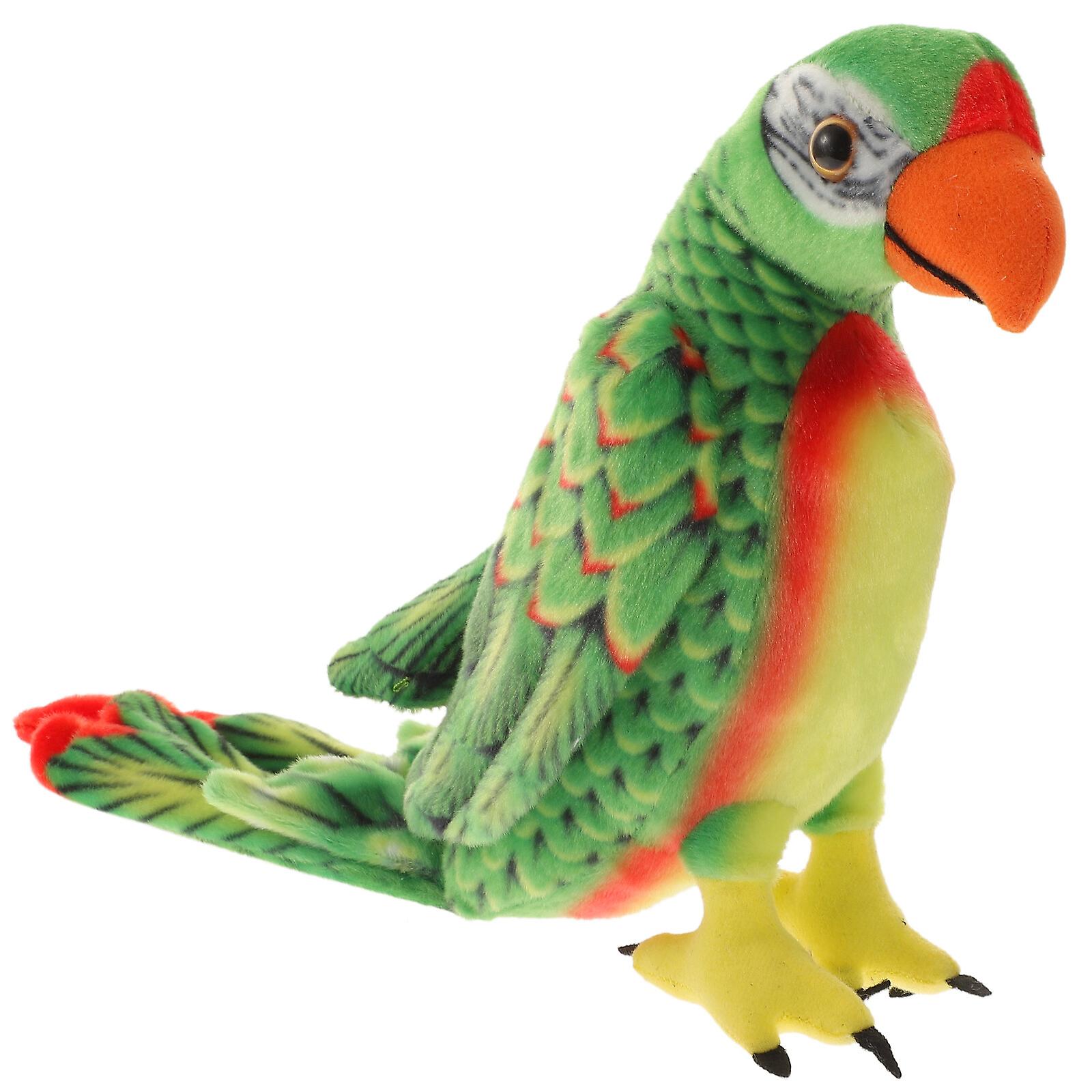 Cartoon Parrot Toy Kids Stuffed Parrot Toy Lifelike Stuffed Parrot Toy Bedroom Parrot Decoration