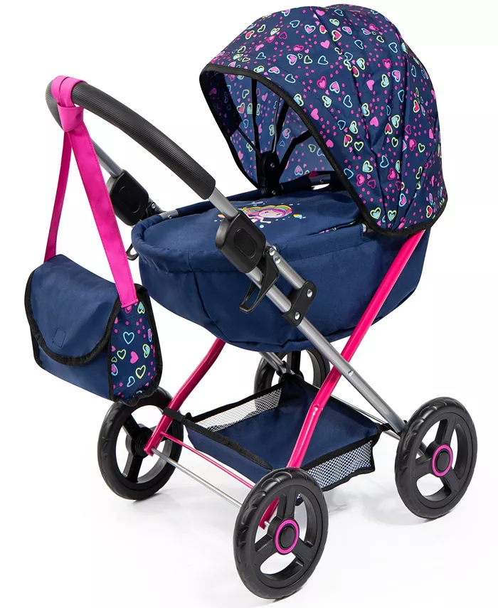 Bayer Design Dolls Blue  Pink  Hearts Pram Cosy