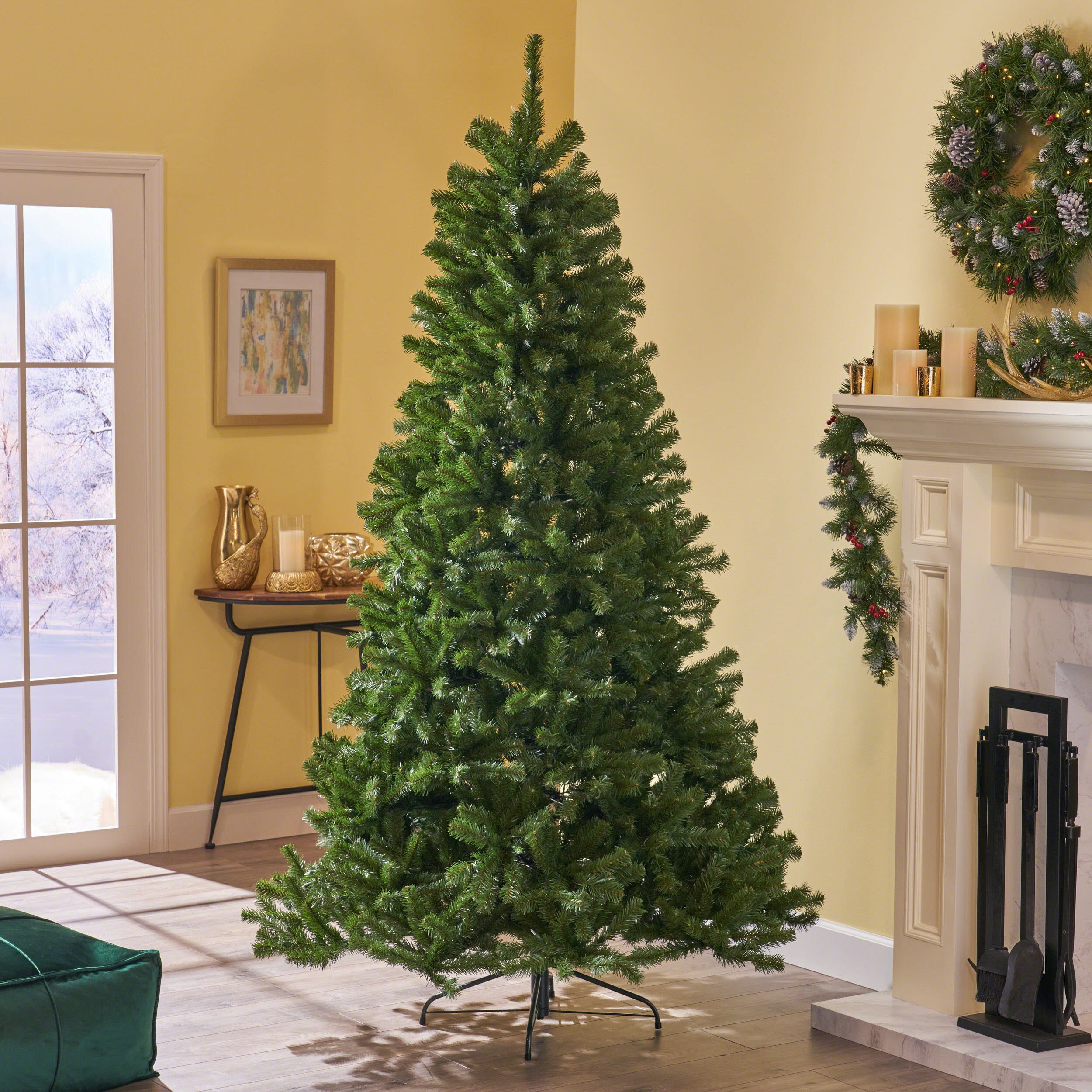 7-foot Noble Fir Hinged Artificial Christmas Tree