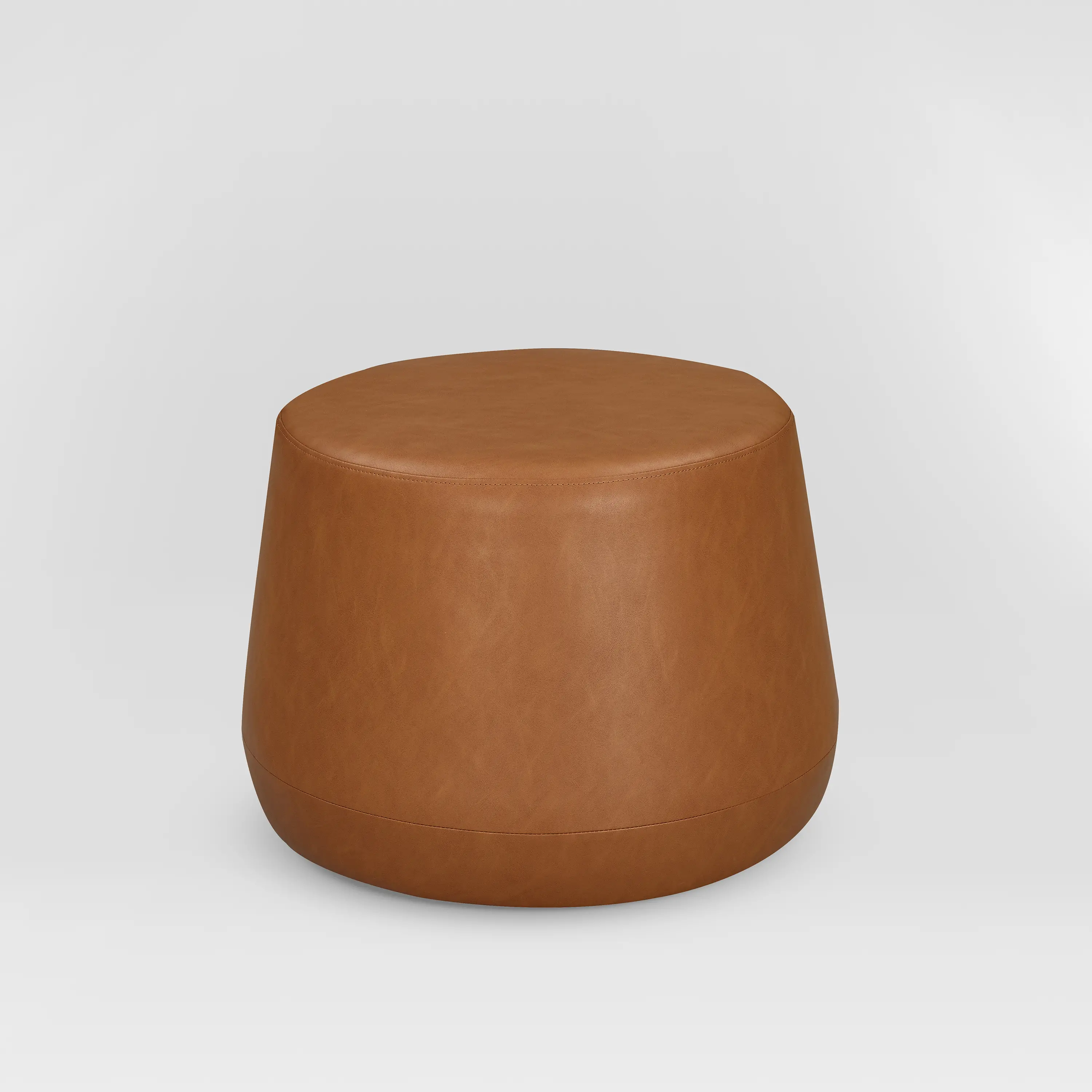 Grant Carmel Round Ottoman