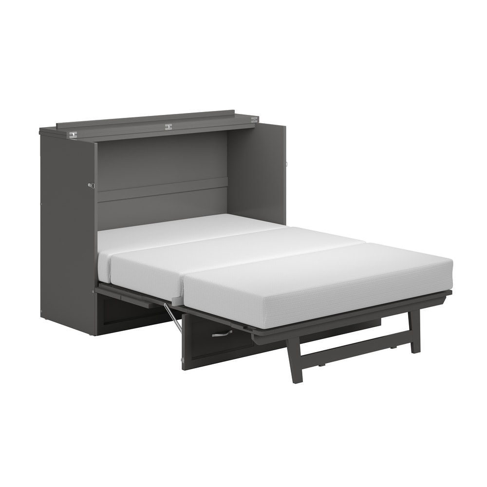 Northfield Full Murphy Bed Chest in Grey