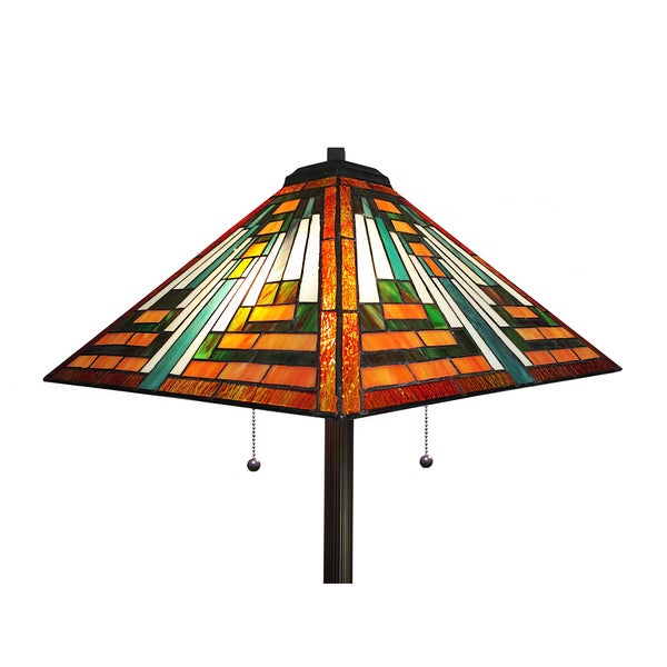 Shay 2-light Orange -style 16-inch Floor Lamp